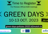 Encart Green Days édition 2023 du 10 au 13 octobre